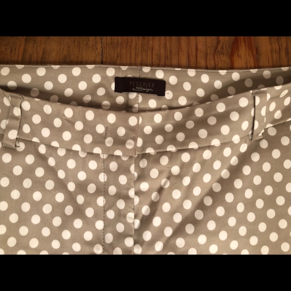 Peserico polka dot cropped pants